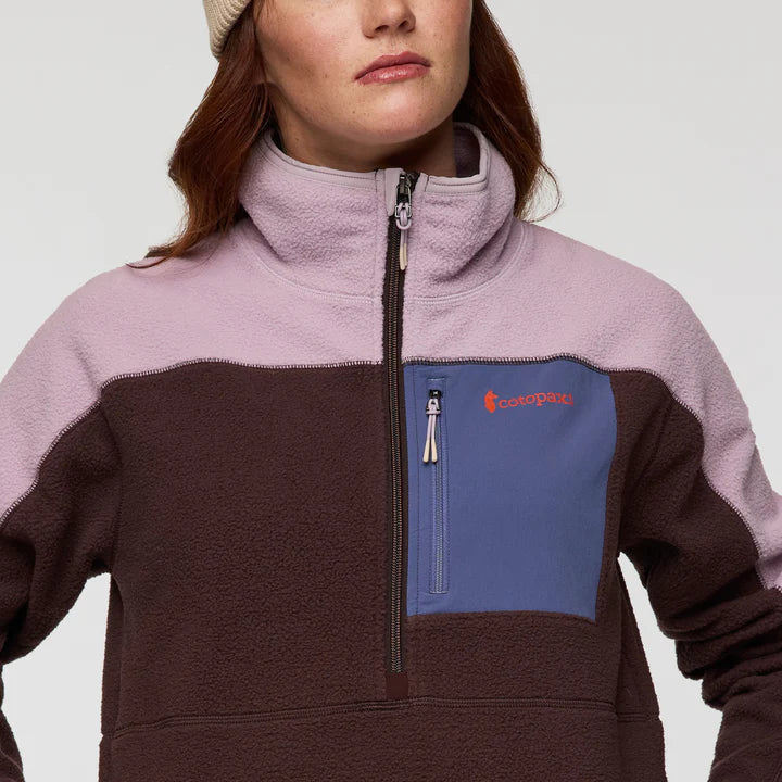 Abrazo Fleece Half-Zip Jacket - Quartz and Coffee thumbnail 2