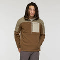 Abrazo Fleece Half-Zip Jacket - Stone and Dune