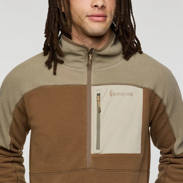 Abrazo Fleece Half-Zip Jacket - Stone and Dune thumbnail 3