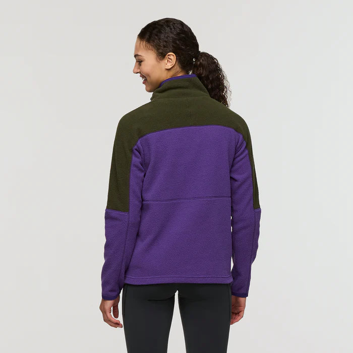 Abrazo Fleece Half-Zip Jacket - Woods and Black Violet thumbnail 3