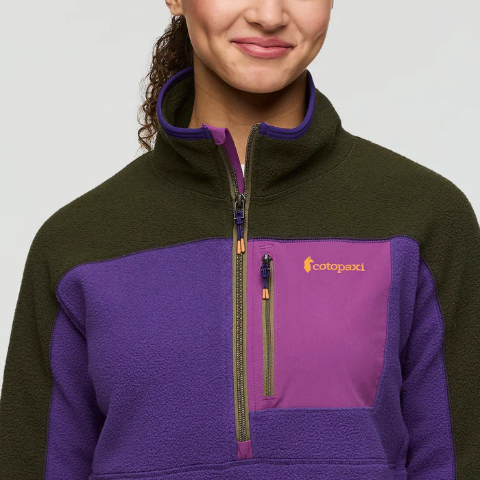 Abrazo Fleece Half-Zip Jacket - Woods and Black Violet thumbnail 5