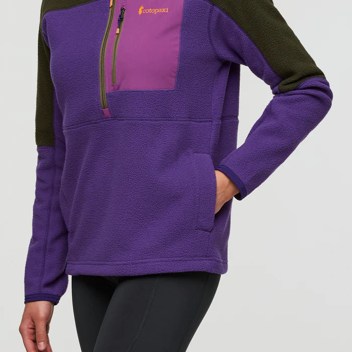 Abrazo Fleece Half-Zip Jacket - Woods and Black Violet thumbnail 6