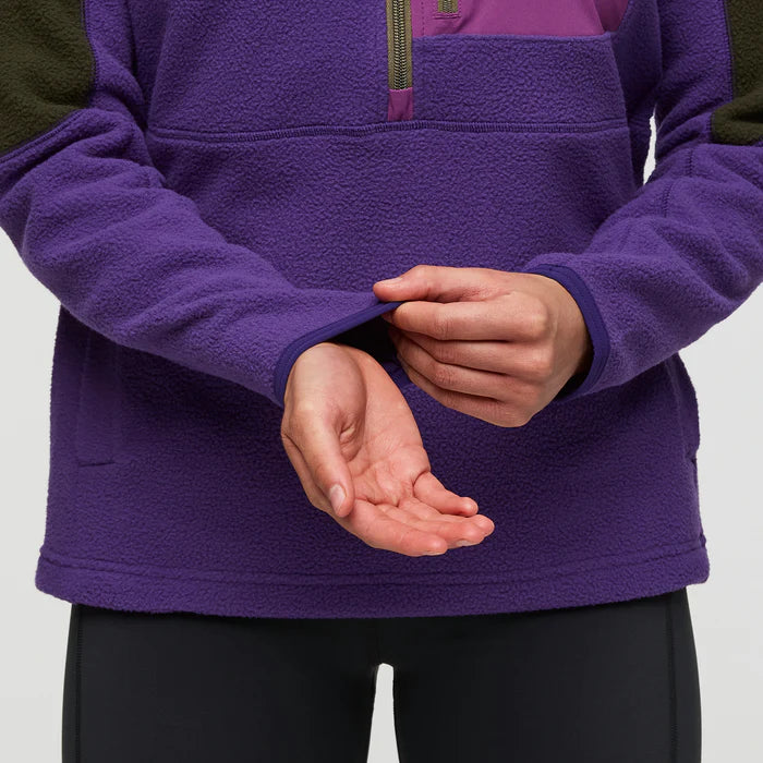 Abrazo Fleece Half-Zip Jacket - Woods and Black Violet thumbnail 7