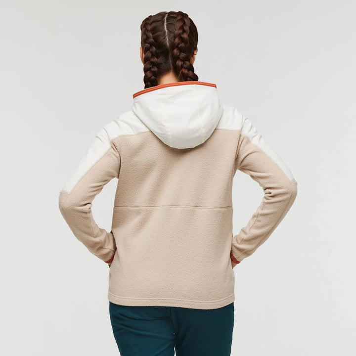 Abrazo Fleece Hooded Full-Zip Jacket Bone Oatmeal thumbnail 1