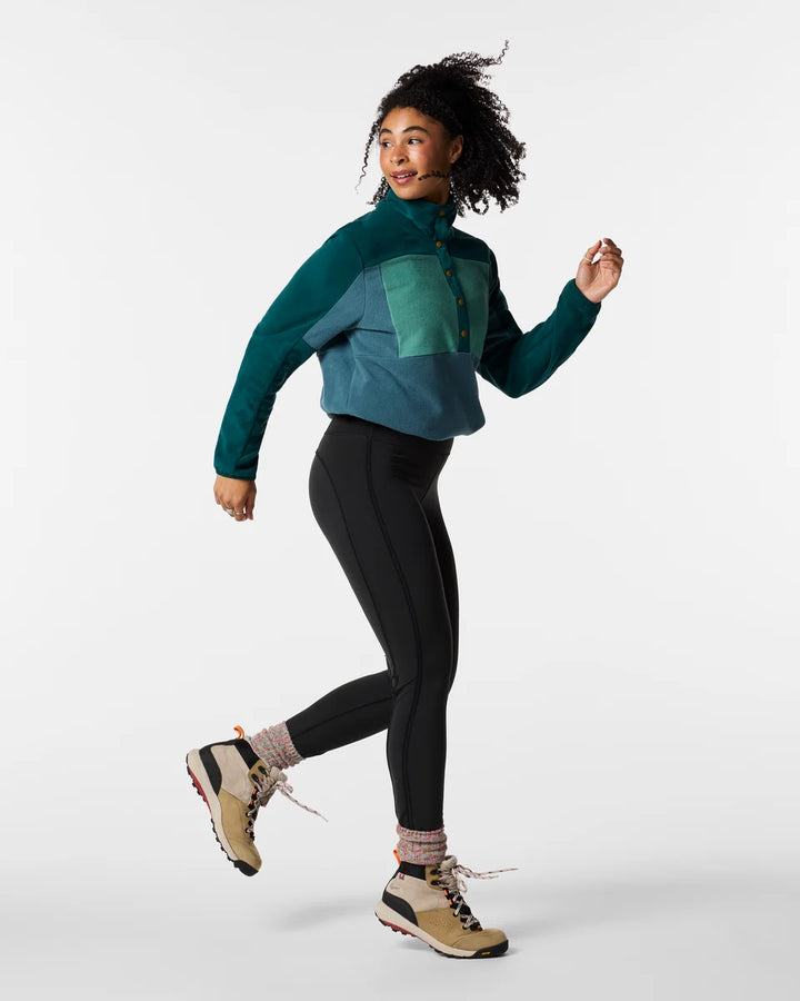 Encima Fleece Pullover - Women's - Deep Ocean and Firefly thumbnail 1