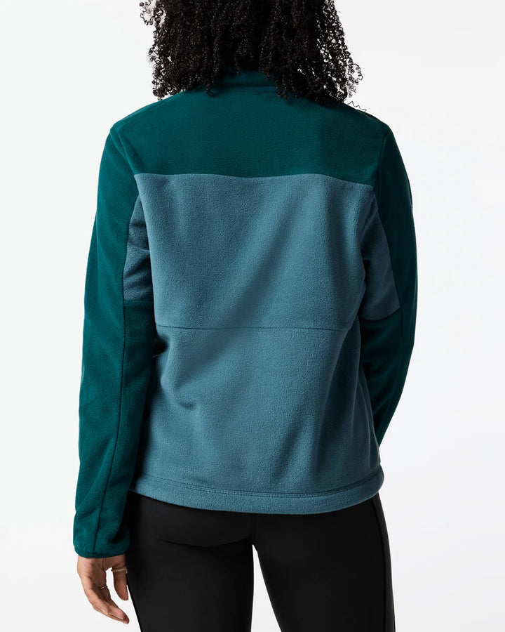 Encima Fleece Pullover - Women's - Deep Ocean and Firefly thumbnail 2