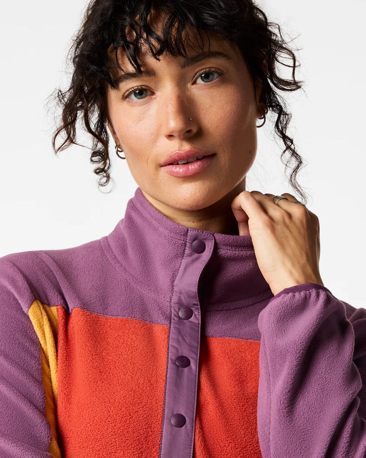 Encima Fleece Pullover - Women's - Mystic and Honeycomb thumbnail 3