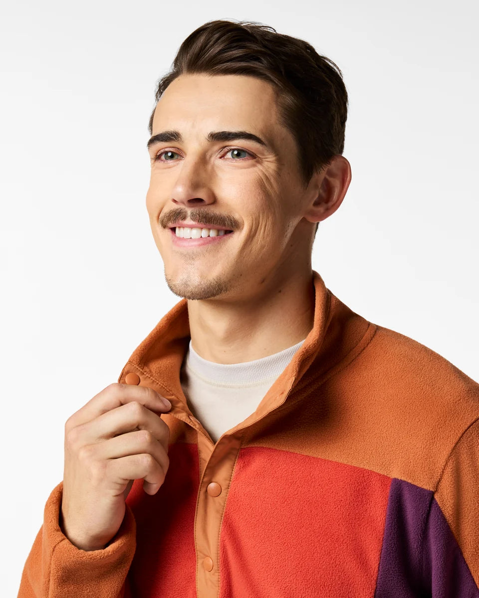Encima Fleece Pullover - Men's - Whiskey and Acai 2