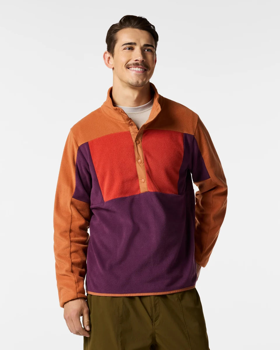Encima Fleece Pullover - Men's - Whiskey and Acai 3