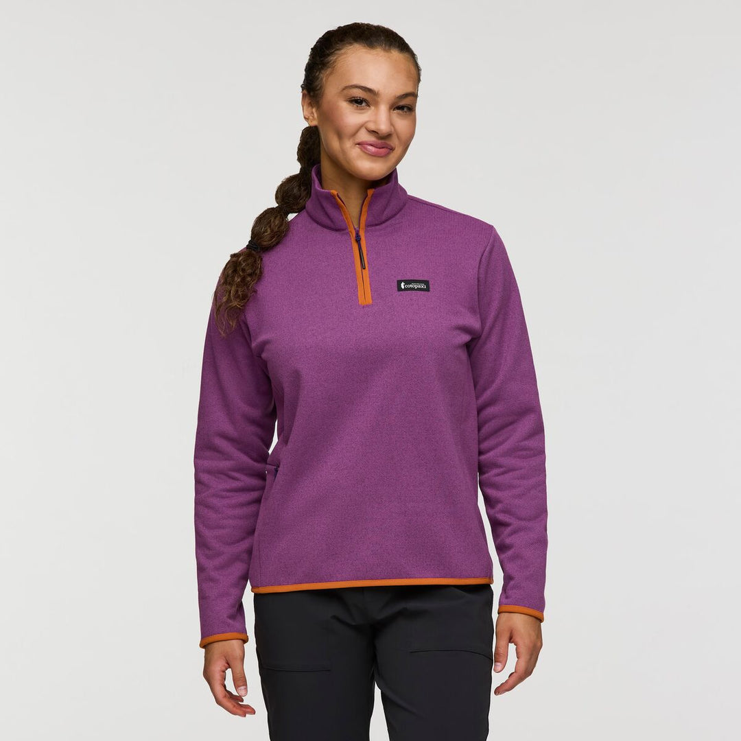 Envo Fleece Quarter-Zip Pullover - Heather Mauve