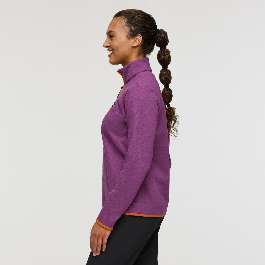Envo Fleece Quarter-Zip Pullover - Heather Mauve 1