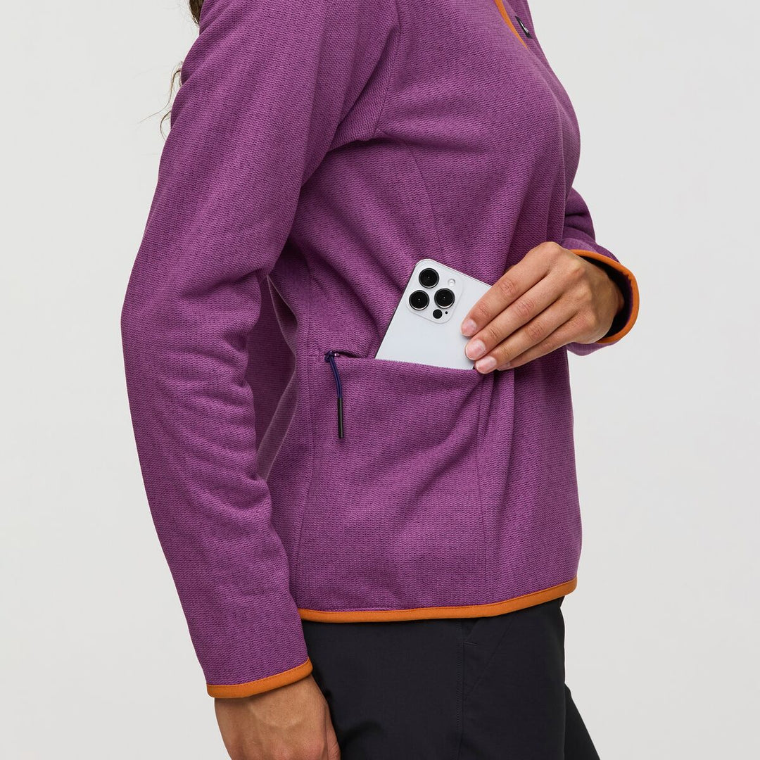 Envo Fleece Quarter-Zip Pullover - Heather Mauve 3