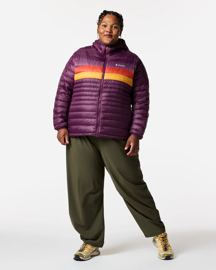 Fuego Down Hooded Jacket - Women's - Acai Stripes thumbnail 1