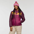Fuego Down Hooded Jacket - Blackberry and Jam