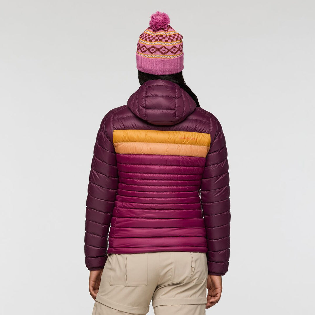 Fuego Down Hooded Jacket - Blackberry and Jam 2