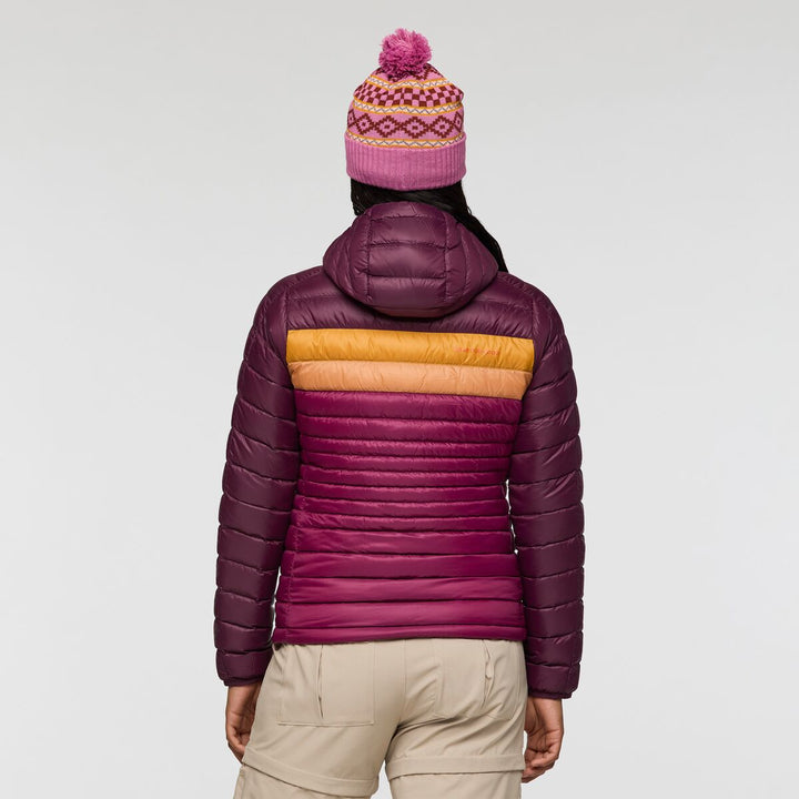 Fuego Down Hooded Jacket - Blackberry and Jam thumbnail 2