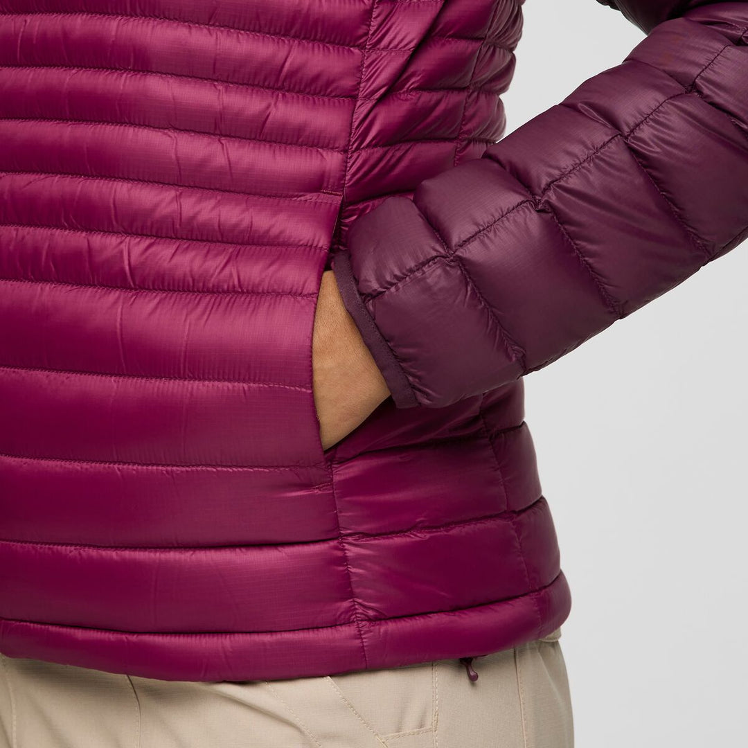 Fuego Down Hooded Jacket - Blackberry and Jam 3