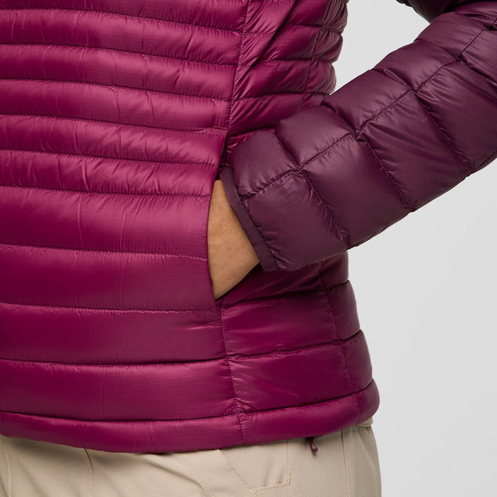Fuego Down Hooded Jacket - Blackberry and Jam thumbnail 3