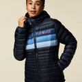 Fuego Down Hooded Jacket - Carbon Stripes