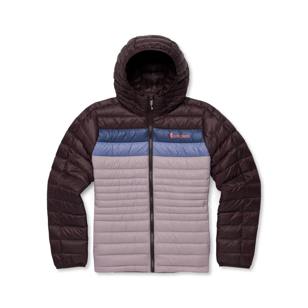 Fuego Down Hooded Jacket - Coffee and Quartz 7