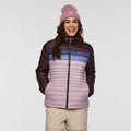 Fuego Down Hooded Jacket - Coffee and Quartz