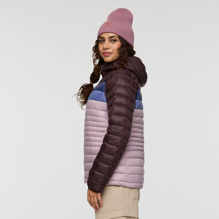 Fuego Down Hooded Jacket - Coffee and Quartz thumbnail 1