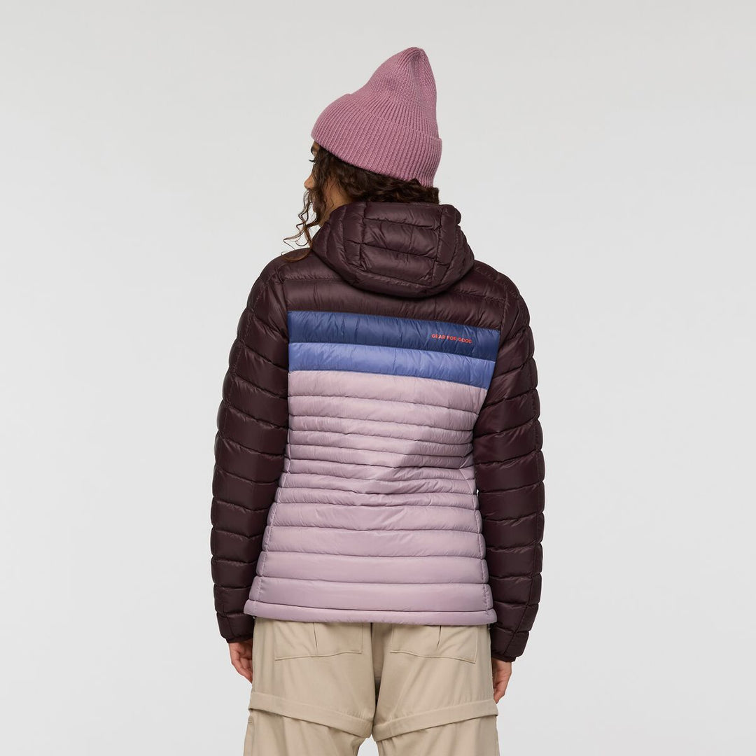 Fuego Down Hooded Jacket - Coffee and Quartz 2