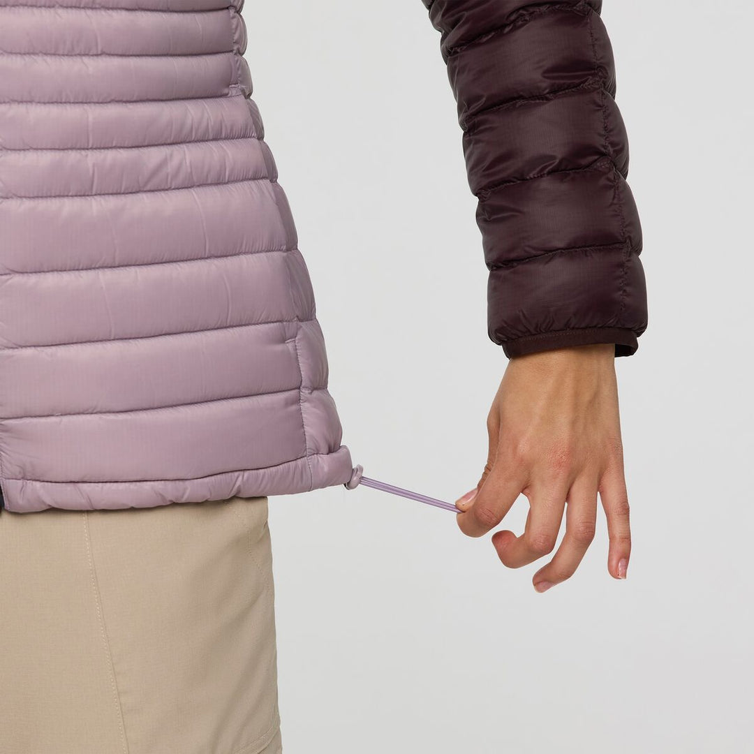 Fuego Down Hooded Jacket - Coffee and Quartz 5