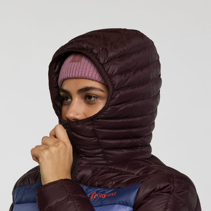 Fuego Down Hooded Jacket - Coffee and Quartz thumbnail 6