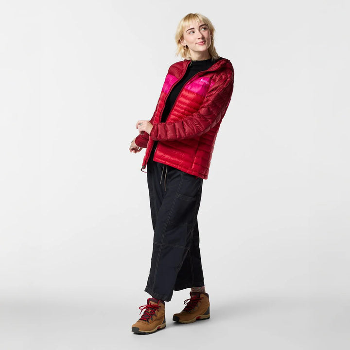Fuego Down Hooded Jacket - Women's - Crimson and Spicy thumbnail 1