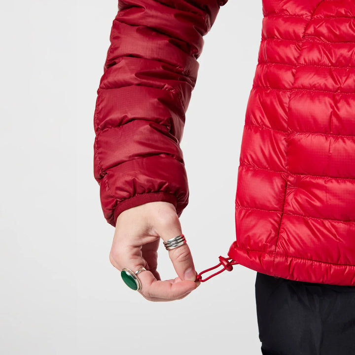 Fuego Down Hooded Jacket - Women's - Crimson and Spicy thumbnail 6