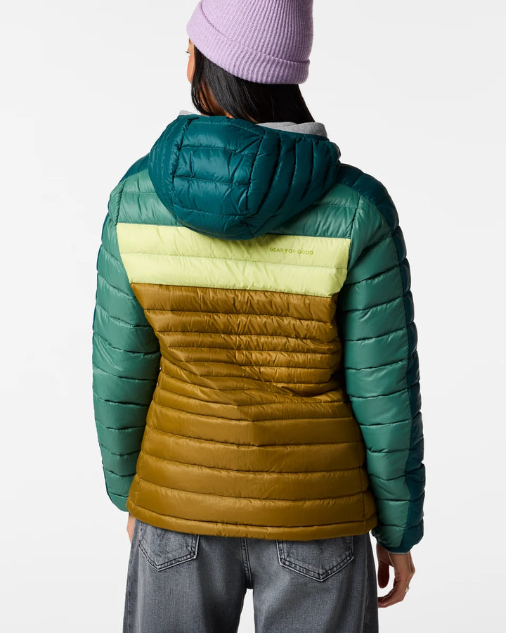 Fuego Down Hooded Jacket - Women's - Deep Ocean Block thumbnail 1