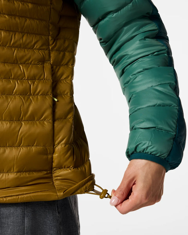 Fuego Down Hooded Jacket - Women's - Deep Ocean Block thumbnail 3