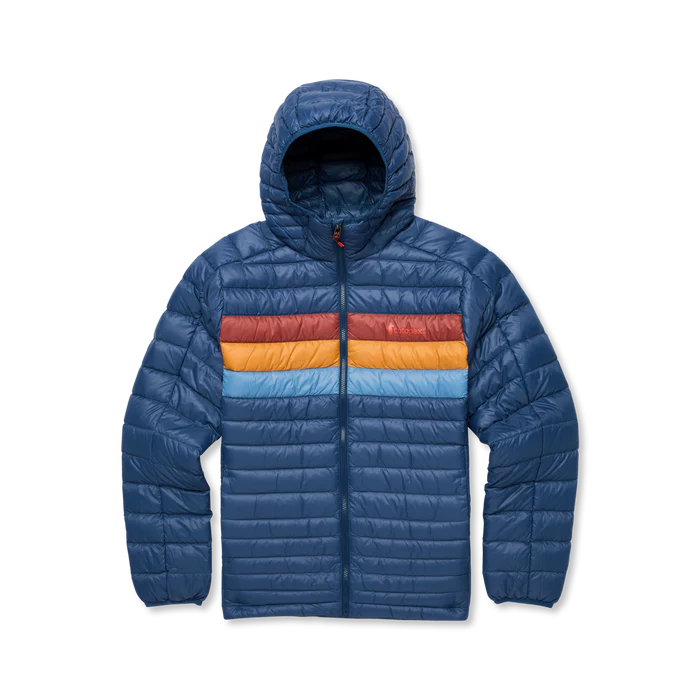 Fuego Down Hooded Jacket - Deep Sea Stripes 7