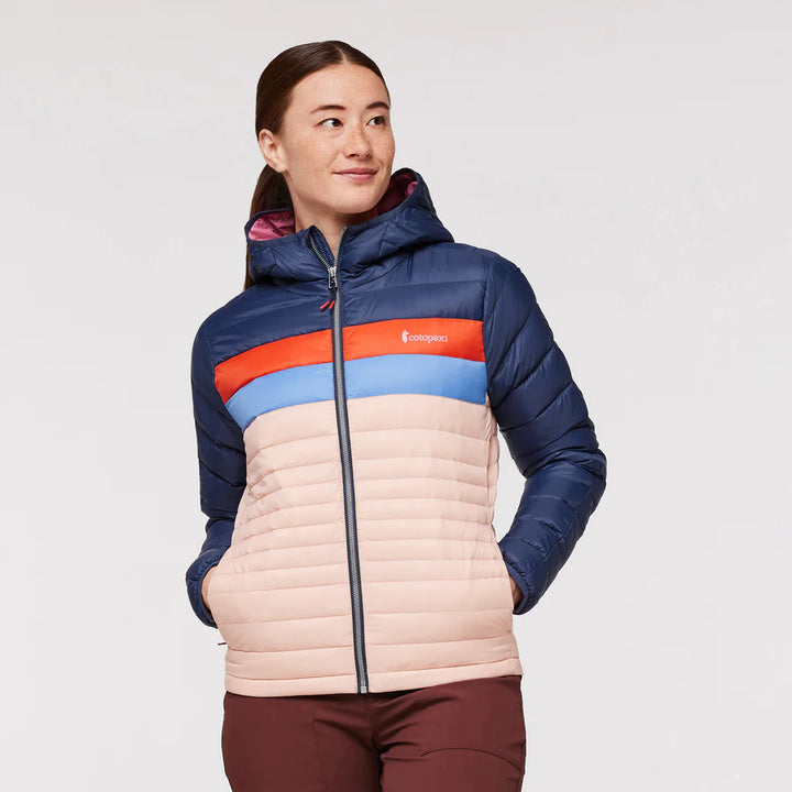 Fuego Down Hooded Jacket - Ink Rosewood thumbnail