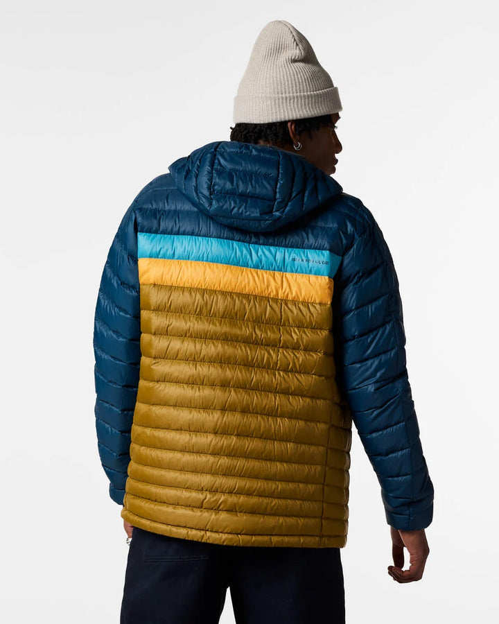 Fuego Down Hooded Jacket - Men's - Indigo and Log Cabin thumbnail 1