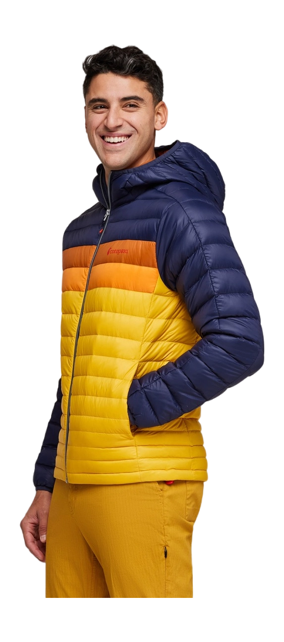 Fuego Down Hooded Jacket Maritime & Sunset thumbnail 3