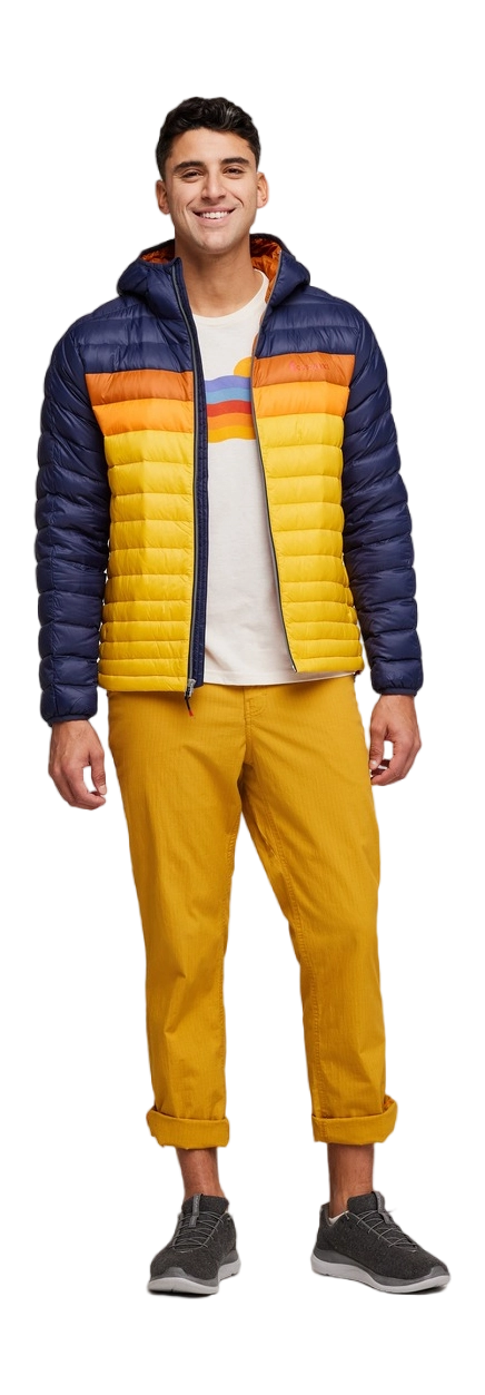 Fuego Down Hooded Jacket Maritime & Sunset 4