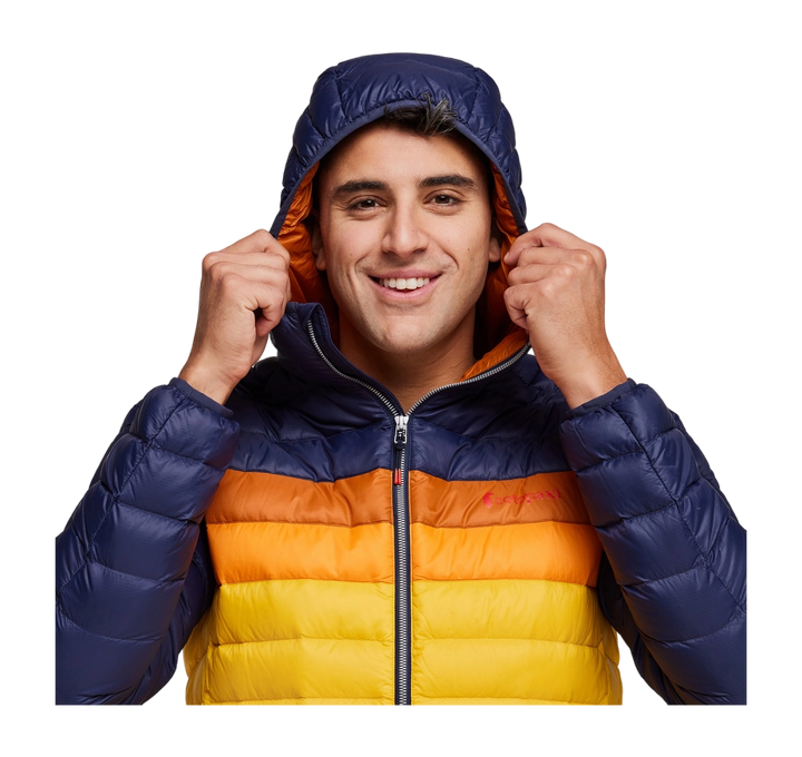 Fuego Down Hooded Jacket Maritime & Sunset thumbnail 6