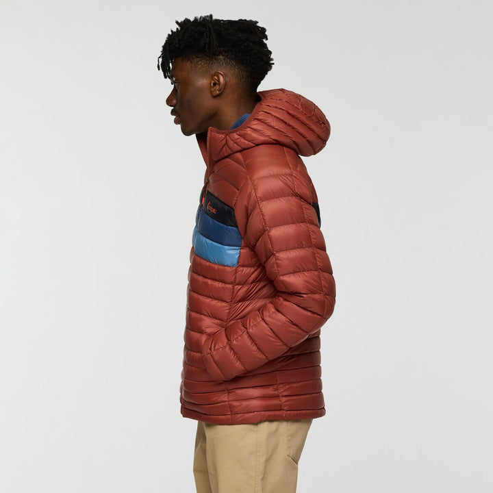 Fuego Down Hooded Jacket - Nutmeg Stripes thumbnail 1