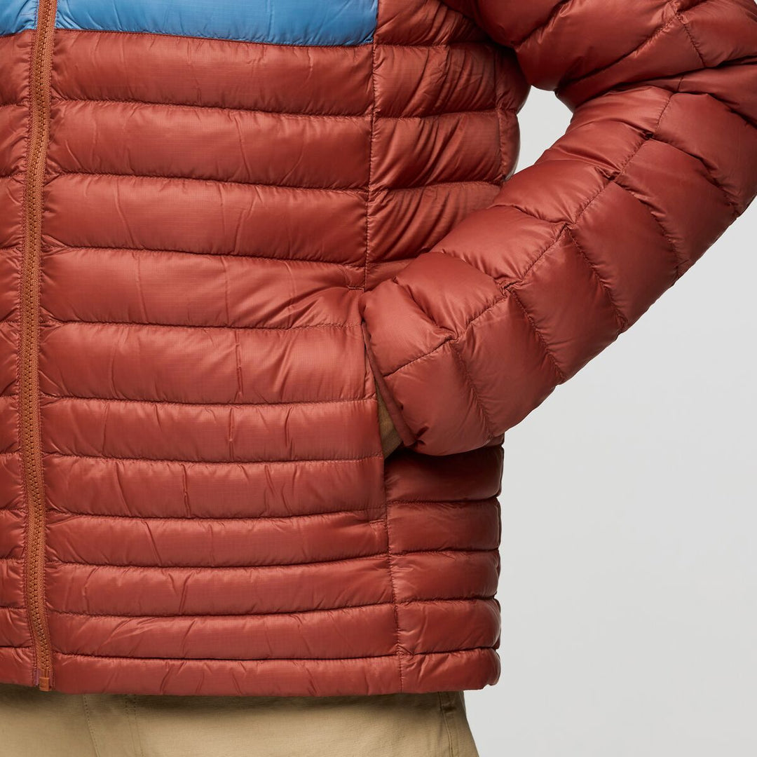 Fuego Down Hooded Jacket - Nutmeg Stripes 3