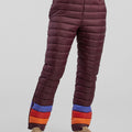 Fuego Down Pant Wine Stripes