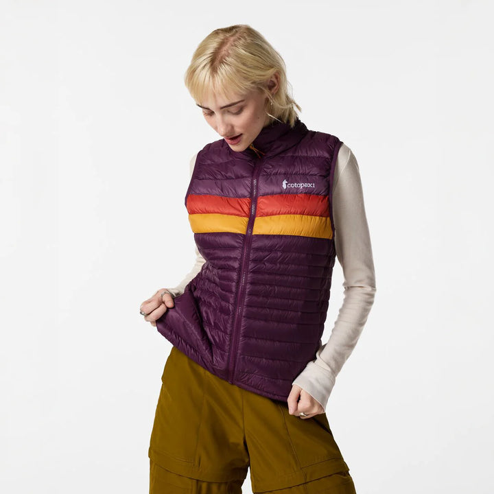 Fuego Down Vest - Women's - Acai Stripes thumbnail 1