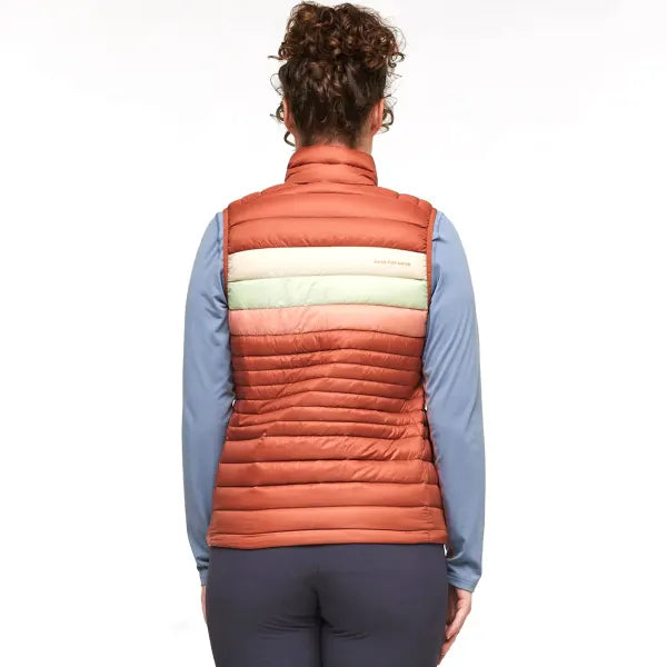 Fuego Down Vest Faded Brick Stripes 1