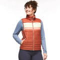 Fuego Down Vest Faded Brick Stripes