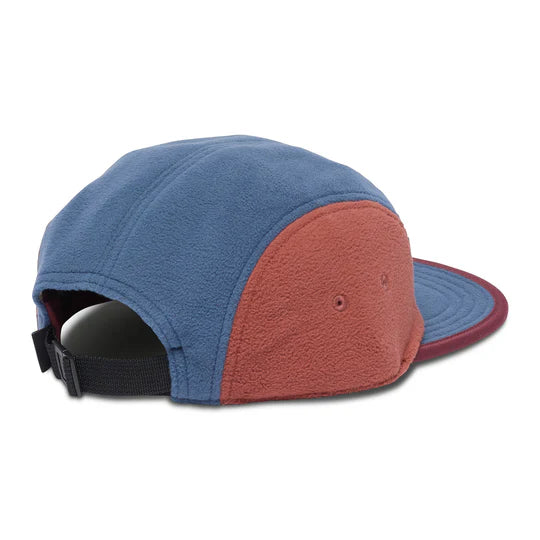 Fleece 5-Panel Hat - Mulberry and Deep Sea thumbnail 1