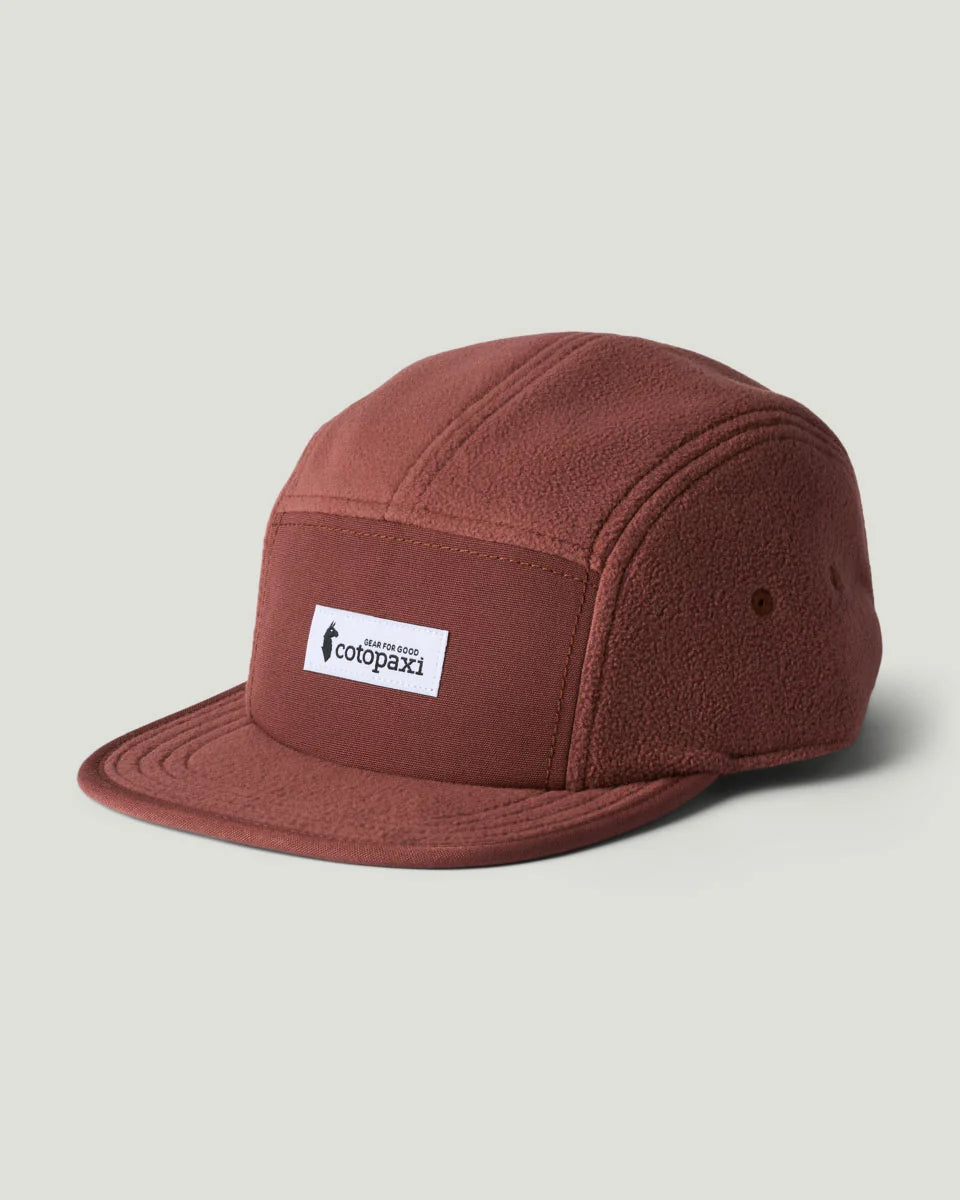 Fleece 5-Panel Hat- Sepia