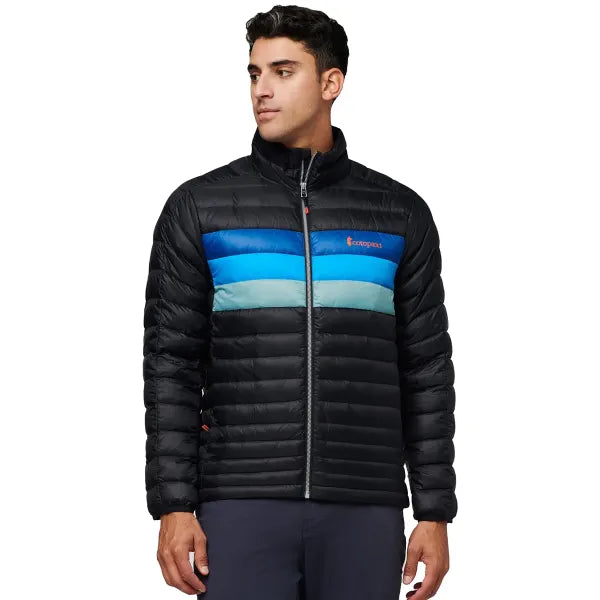 Fuego Down Jacket Black & Pacific Stripes thumbnail