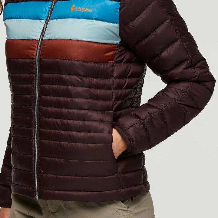 Fuego Down Jacket Coffee Stripes thumbnail 1