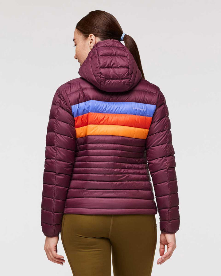 Fuego Down Jacket Wine Stripes thumbnail 2
